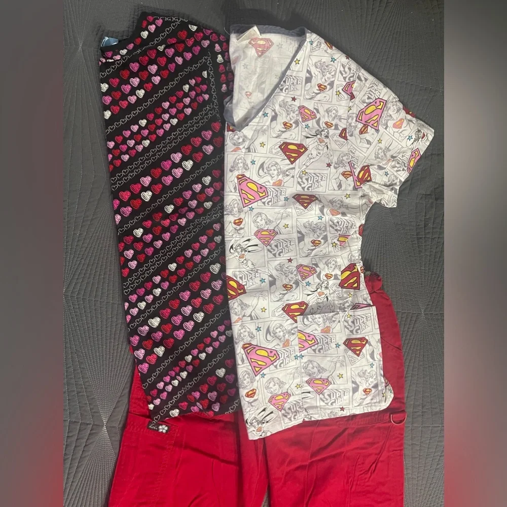 Work Scrubs Women’s‎ Size Medium Tops and Medium Petite Pants - Picture 2 of 12